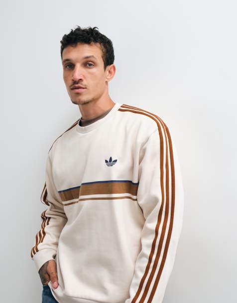 adidas Originals sweat-shirt rétro beige - view 1