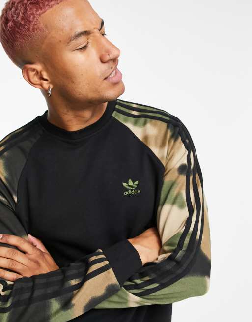 Adidas camo cheap crew sweatshirt