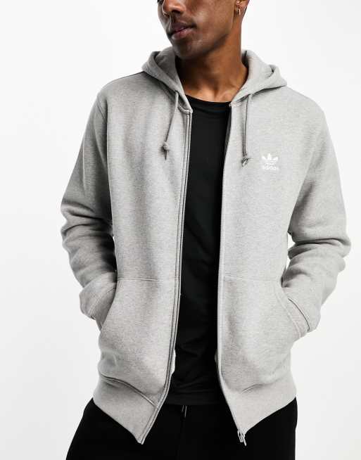 adidas Originals Sweatshirt in Grau mit Kapuze