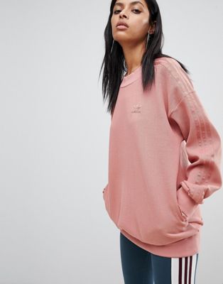 pink adidas originals sweatshirt