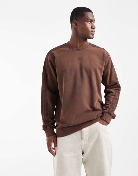 adidas Originals sweatshirt in washed brown - view 1