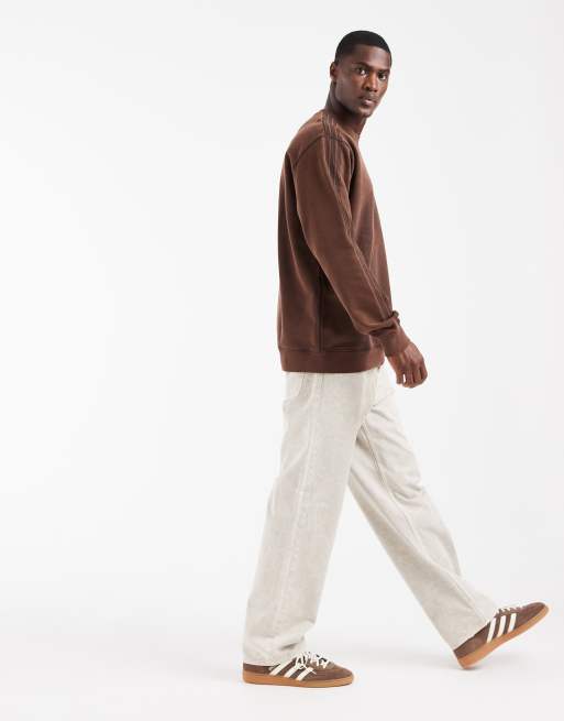 adidas Originals sweatshirt in washed brown, 2 of 5
