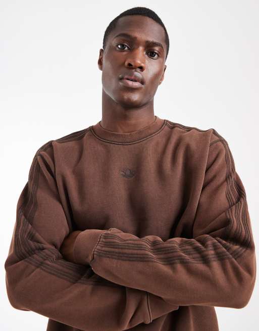 adidas Originals sweatshirt in washed brown, 4 of 5