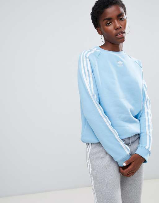 Adidas sweatshirt sales baby blue