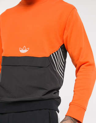 orange adidas pullover