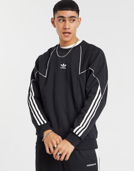 Adidas sweatshirt with store logo on sleeves