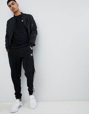 adidas originals sweatshirt with embroidered small logo black