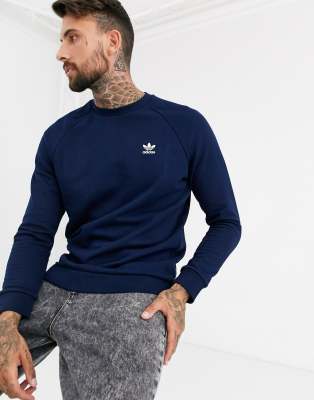 adidas originals crew neck logo sweatshirt