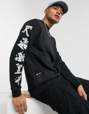 adidas Originals sweatshirt with Goofy print in black | ASOS