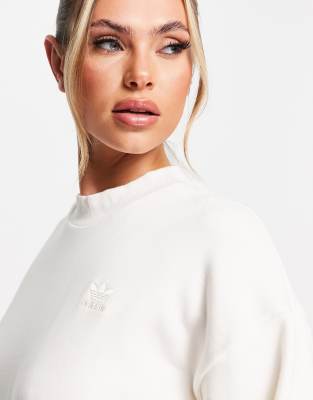 adidas Originals sweatshirt with high neck in white