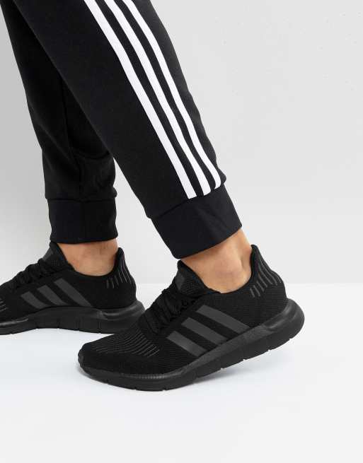 adidas swift run women's all black