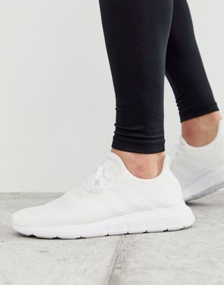 swift run sneaker adidas white