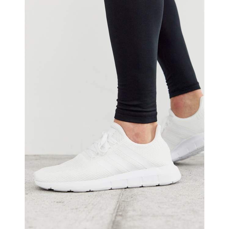 adidas Originals swift run sneakers in white