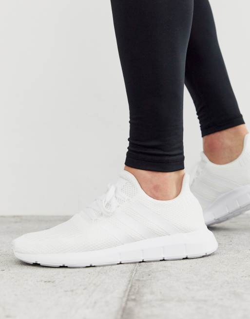 adidas Originals swift run sneakers in white