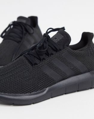 adidas black swift run trainers