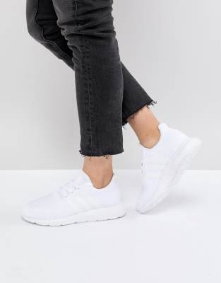 adidas white swift run trainers