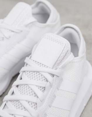 adidas originals swift run sneakers in triple white