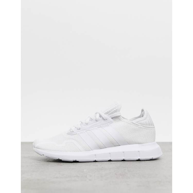 Adidas white shop swift running shoes