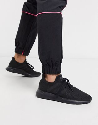 triple black shoes outfit