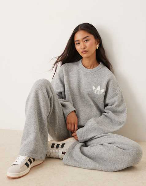 adidas Originals – Szary sweter z dzianiny - view 1