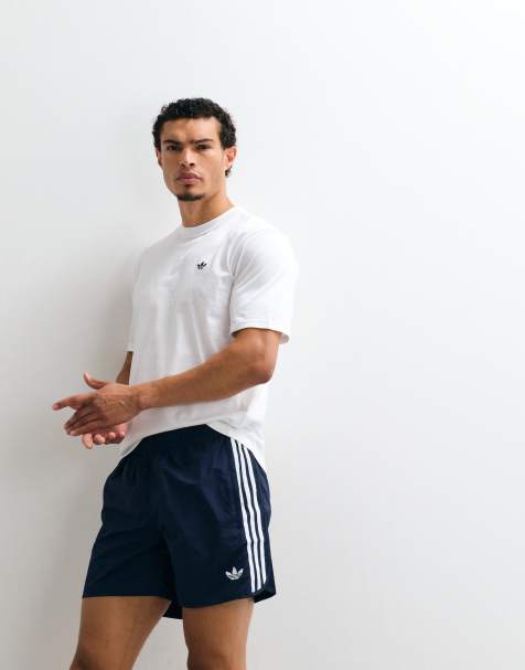 adidas Originals szorty sprinter z trzema paskami, granatowe - view 1