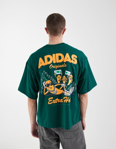 adidas Originals - T-shirt à imprimé piment « Extra Hot » - Vert - view 1