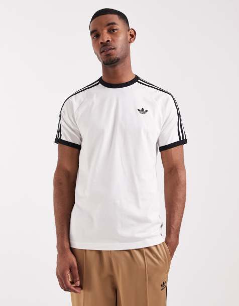 adidas Originals - T-shirt à trois bandes - Blanc - view 1