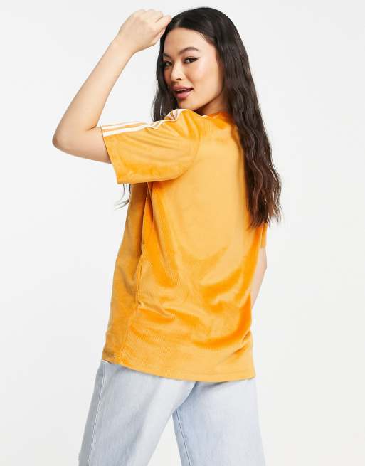 T shirt adidas orange femme sales