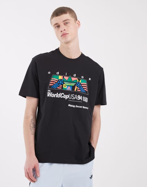 adidas Originals - T-shirt avec imprimé Coupe du Monde 94 sur le devant - Blanc - view 1