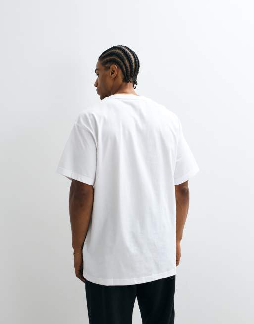 adidas Originals - T-shirt basic oversize bianca, 5 di 5