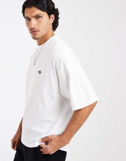 adidas Originals - T-shirt basic oversize bianca, 5 di 5