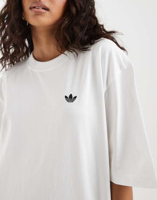 adidas Originals - T-shirt basic oversize bianca, 3 di 4