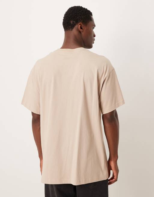 adidas Originals - T-shirt basic oversize color pietra, 3 di 5