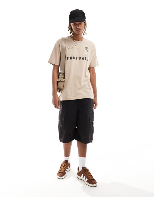 adidas Originals T shirt color kaki con slogan 72 ASOS