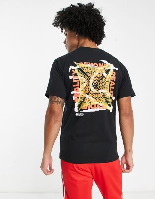 adidas Originals t-shirt in black with graphic back print - ASOS Price Checker