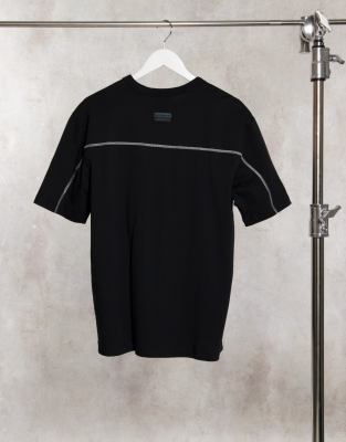 adidas white t shirt with black stripes