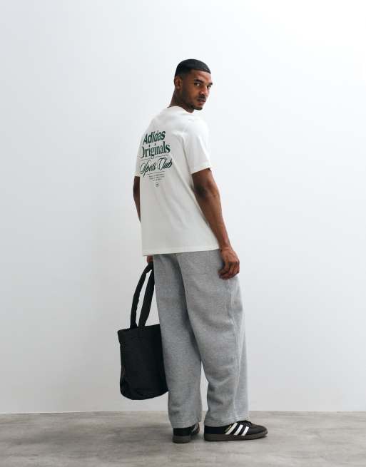 adidas Originals – T-Shirt in gebrochenem Weiß mit „Sports Club“-Rückenprint, 2 von 5