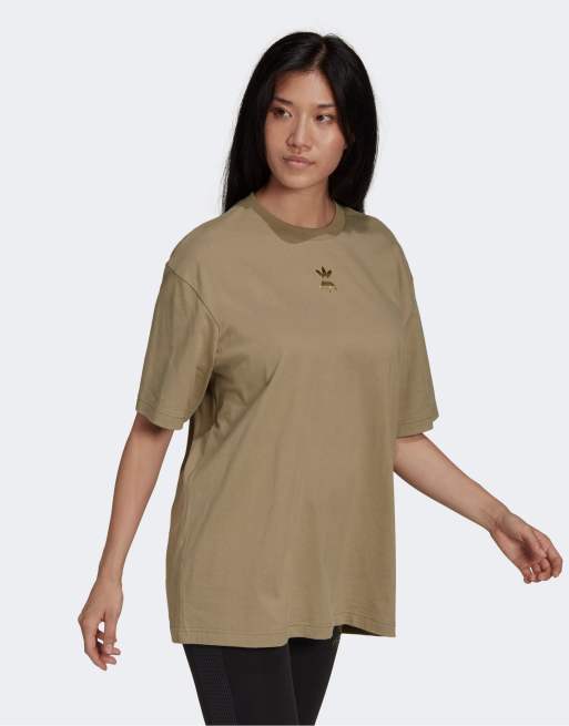 Adidas originals t shop shirt womens khaki