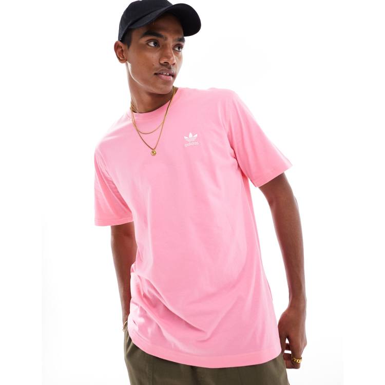 adidas Originals T Shirt in Rosa mit Dreiblatt Logo ASOS