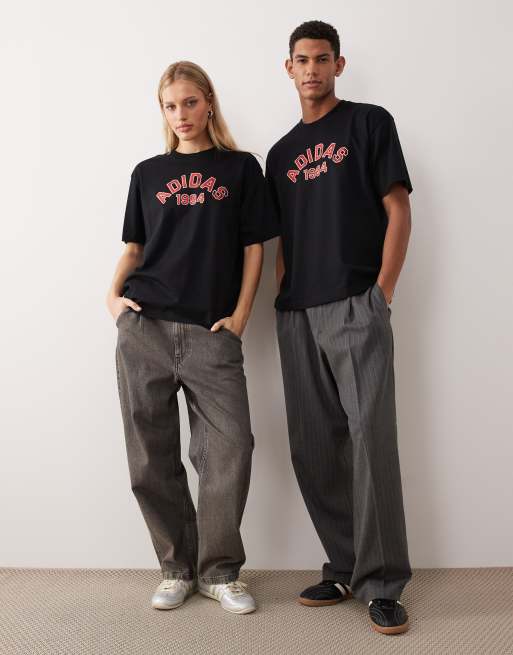 adidas Originals – T-Shirt in Schwarz mit College-Logo, 2 von 4