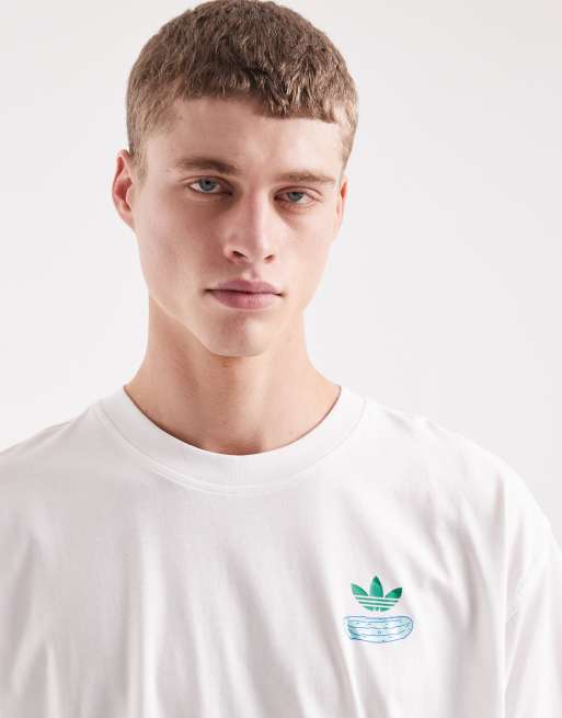adidas Originals – T-Shirt in Weiß mit Essiggurken-Grafikprint, 3 von 4