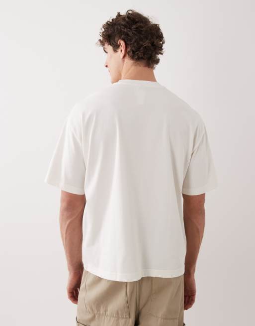 adidas Originals – T-Shirt in Wollweiß mit Basketball-Grafik, 3 von 5