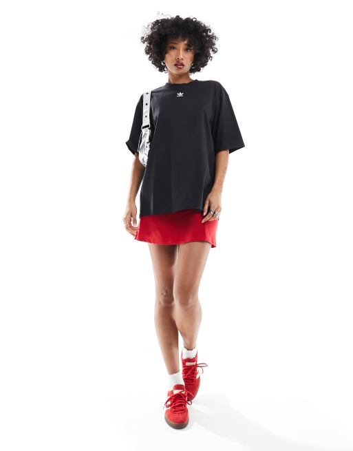 adidas Originals - T-shirt in zwart