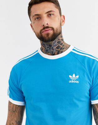 Adidas originals – T-shirt med 3 ränder-Blå