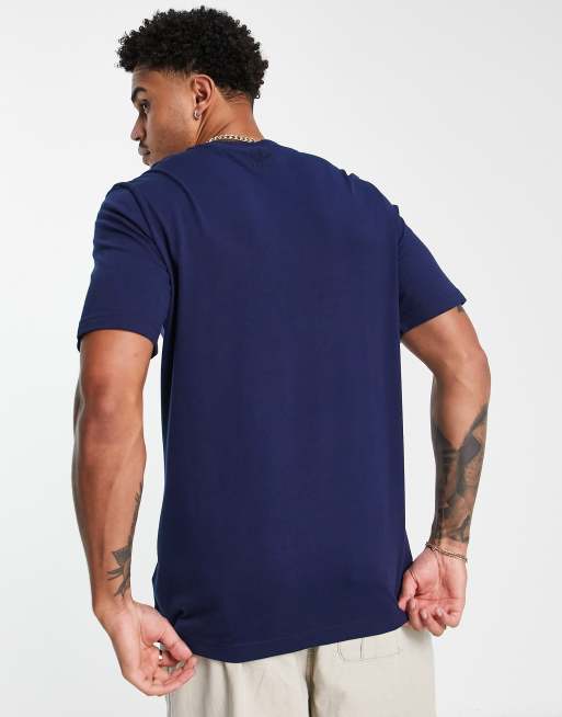 Adidas originals t outlet shirt navy blue