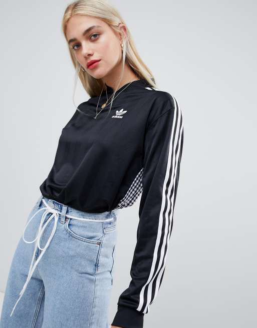 Adidas Originals T shirt met lange mouwen en drie strepen in