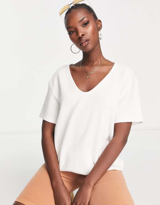 adidas Originals - T-shirt met losse pasvorm in wit