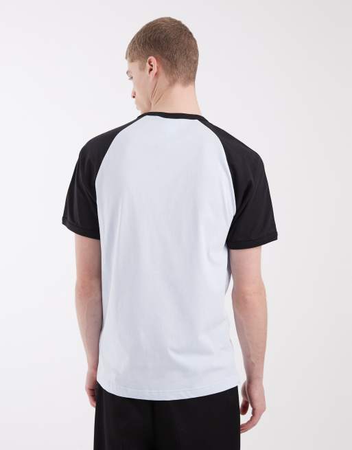 adidas Originals – T-Shirt mit den drei Streifen in Hellblau, 5 von 5