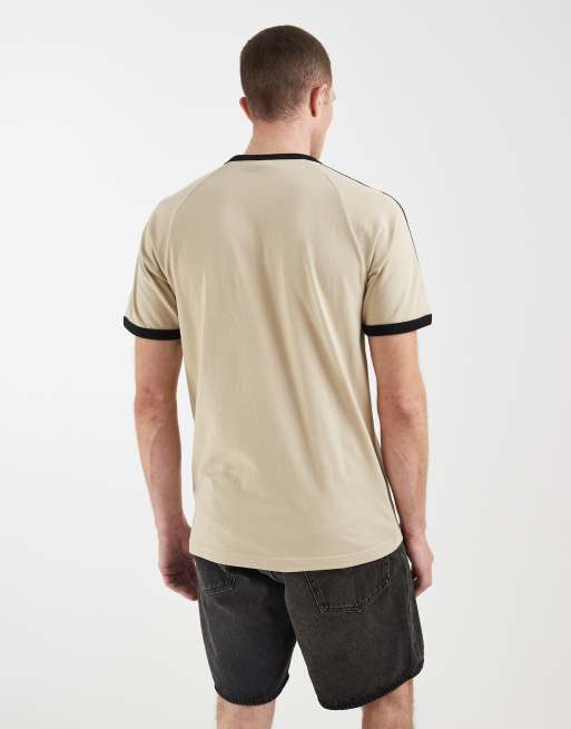 adidas Originals – T-Shirt mit drei Streifen in Khaki, 5 von 5
