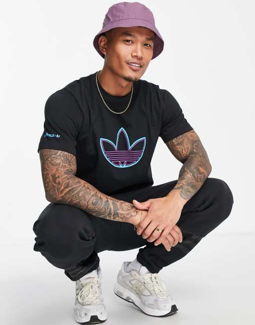 adidas Originals - T-shirt nera con logo